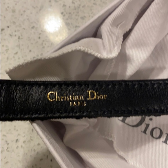Authentic Dior Oblique Leather Belt Size 80 - Picture 3 of 6